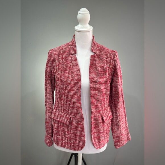 SALE! Red Talbots Short Knit Blazer Size 6 EUC - Picture 1 of 6